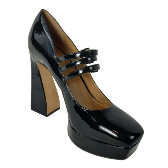 Jessica Simpson Darena Patent Mary Jane Platform Pumps Womens 8 Strappy New - Picture 4 of 12